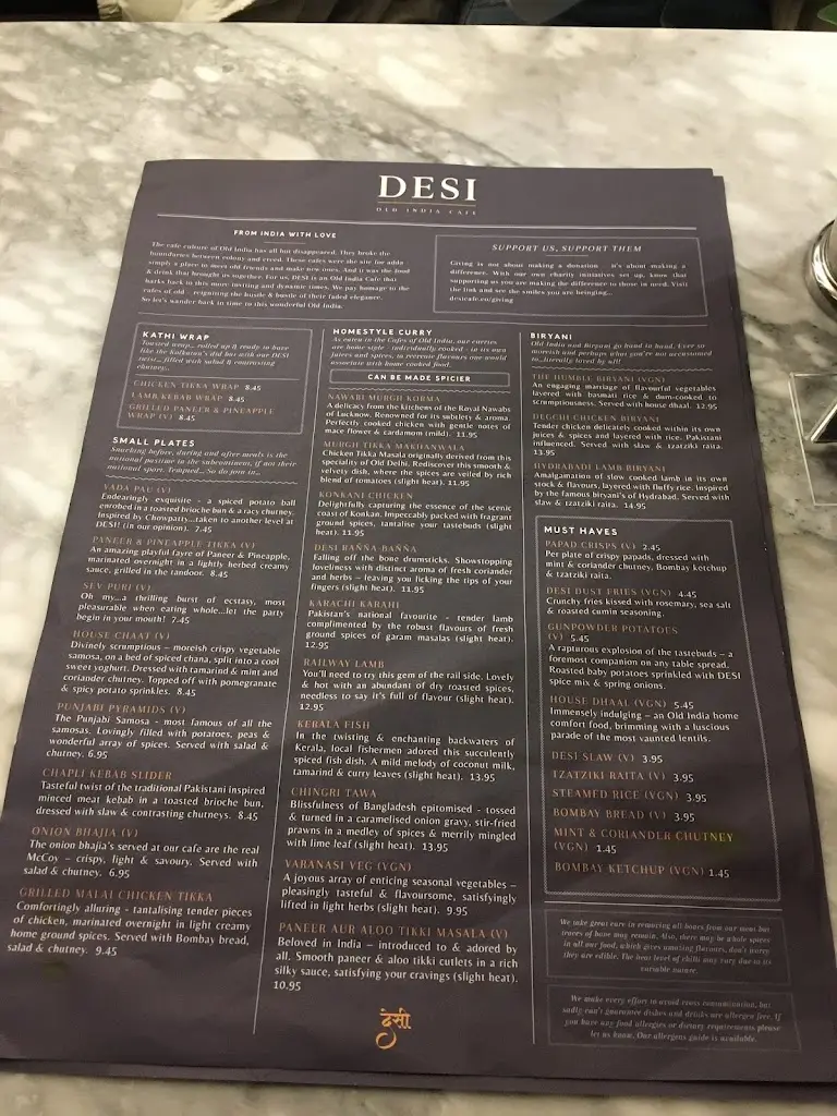 Menu_DESI - Old India Cafe_Southsea_image_4