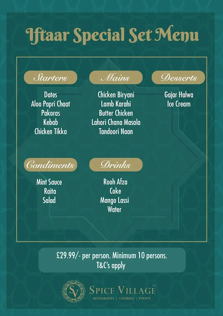 Menu_Spice Village Southall_Southall_imagen_4