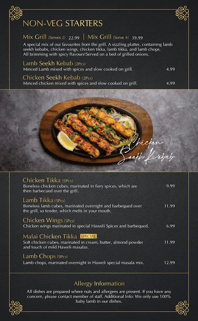 Menu_Haweli Restaurant ® Southall_Southall_image_3