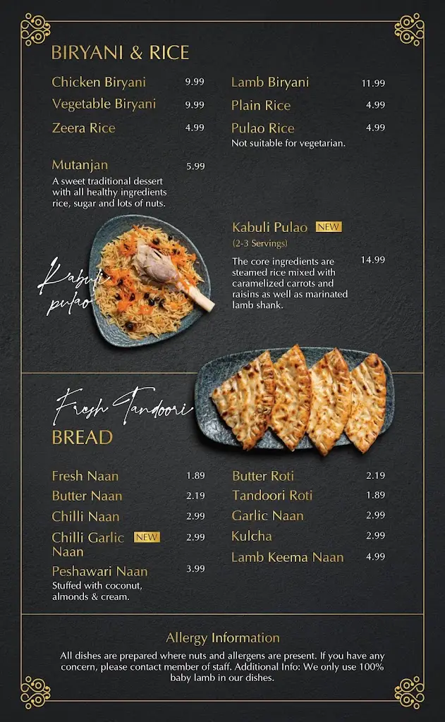 Menu_Haweli Restaurant ® Southall_Southall_image_4