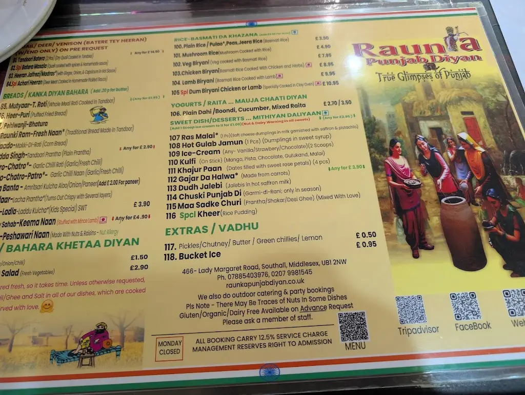 Menu_Raunka Punjab Diyan_Southall_image_3