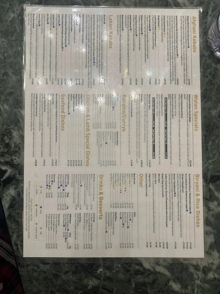 Menu_Watan - Afghan Restaurant Southall_Southall_image_2