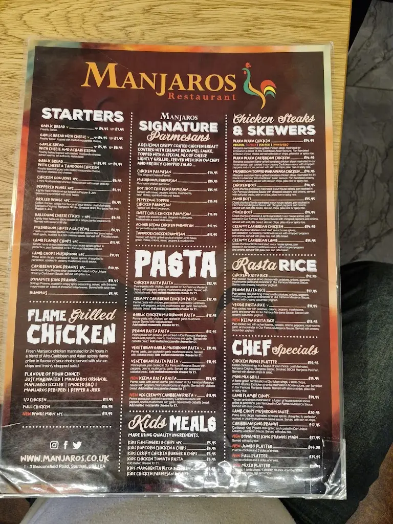 Menu_Manjaros - Restaurant in Southall_Southall_imagen_2