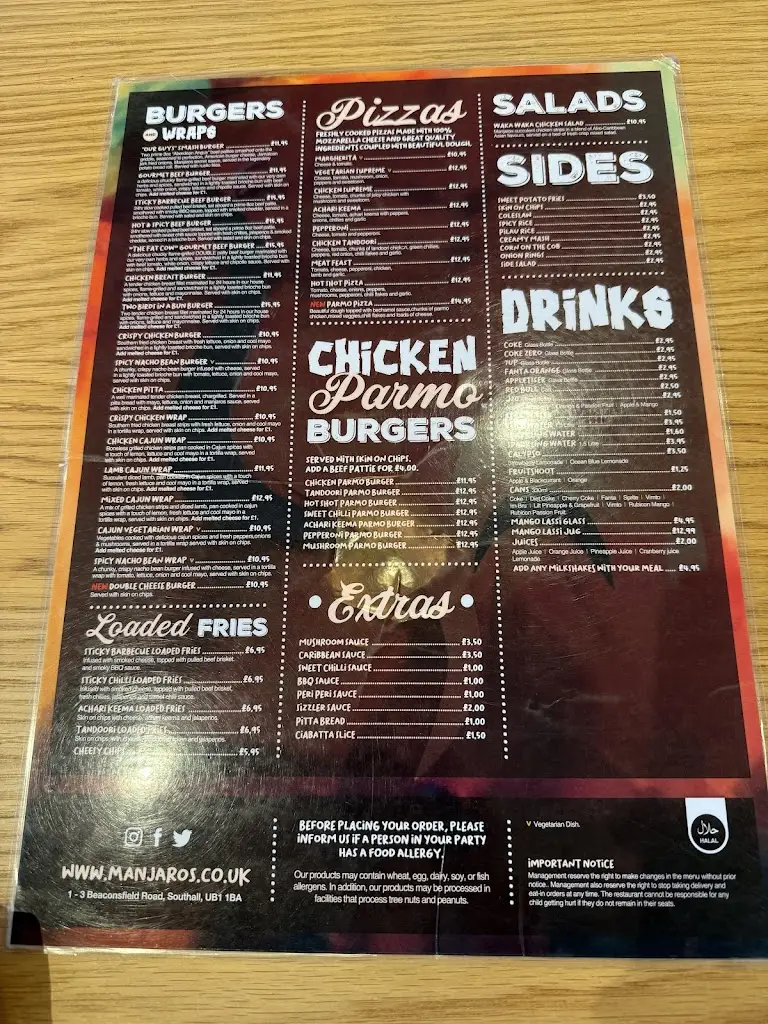 Menu_Manjaros - Restaurant in Southall_Southall_imagen_4