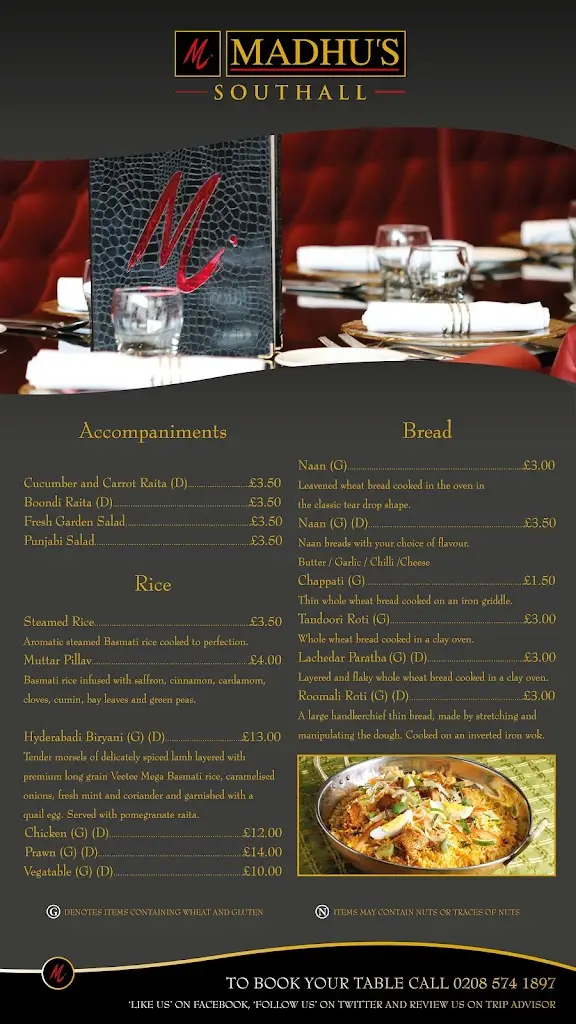 Menu_Madhu's_Southall_image_1