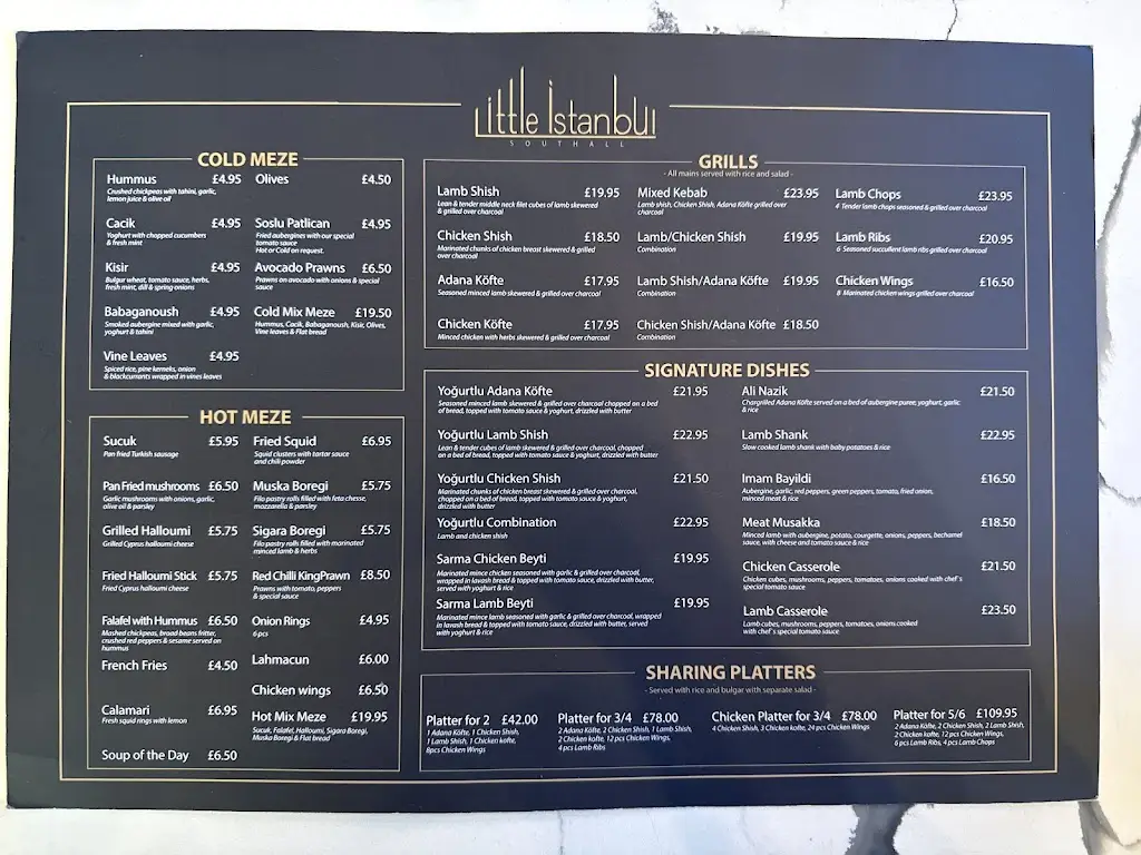 Menu_Little Istanbul_Southall_image_1