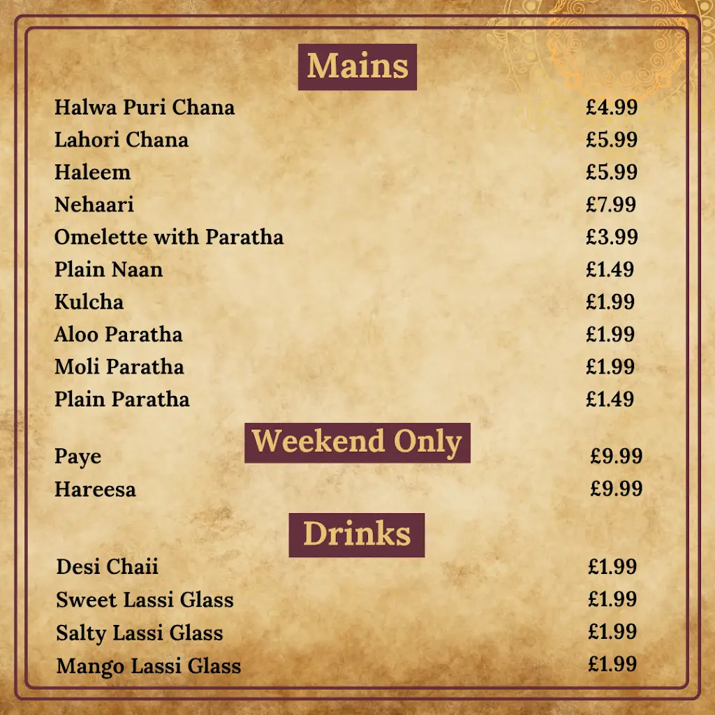 Menu_Shinwari Southall_Southall_immagine_4