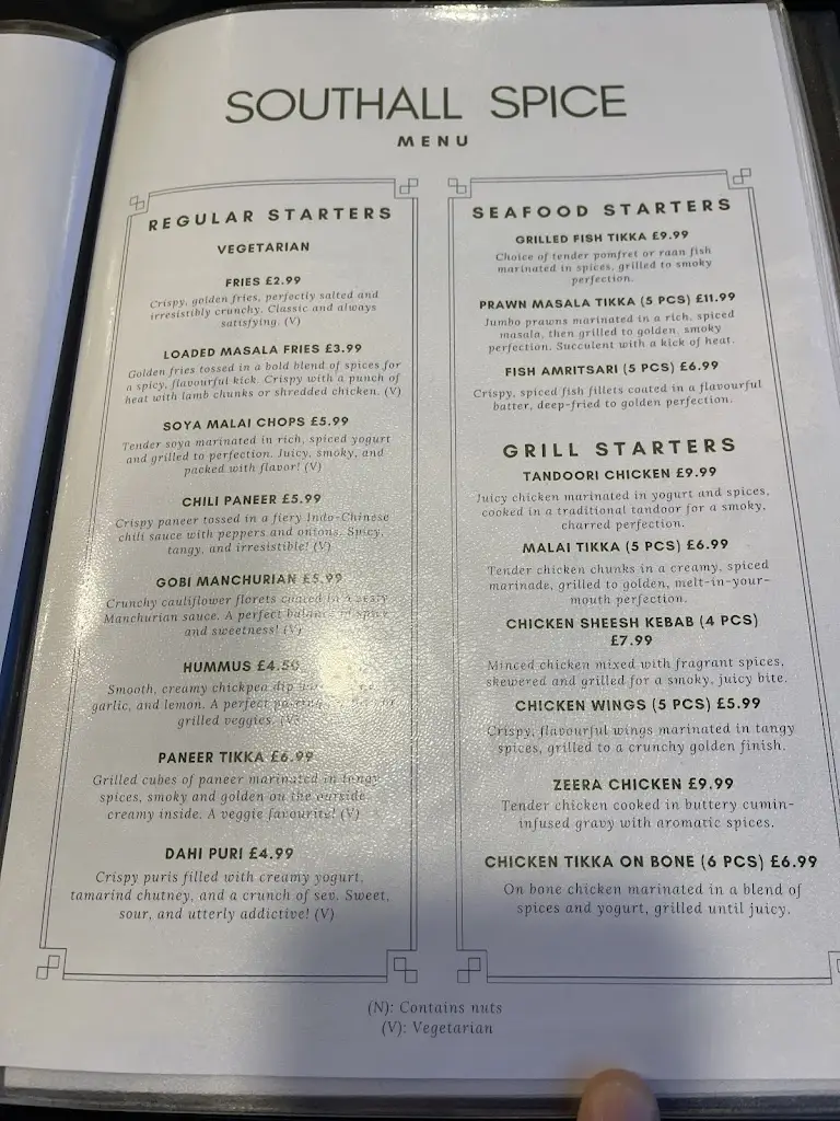 Menu_Southall Spice_Southall_image_1