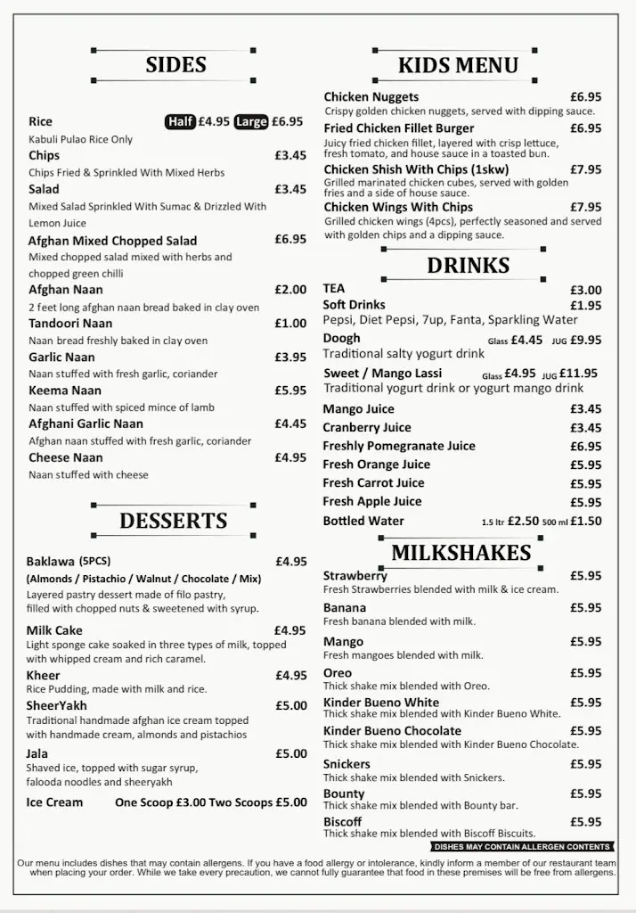 Menu_Karwan Restaurant Southall_Southall_image_3