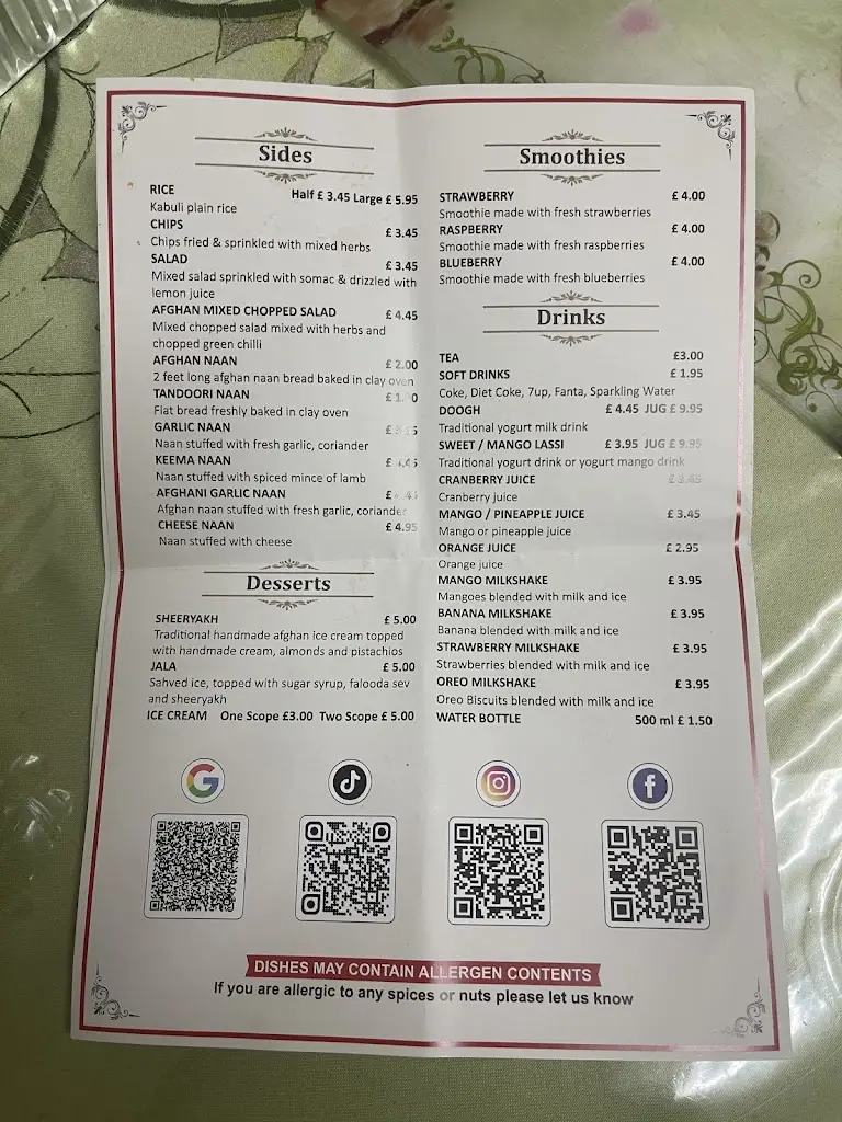 Menu_Karwan Restaurant Southall_Southall_image_4