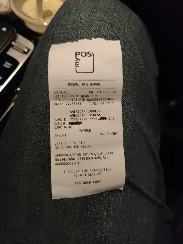 Danish Ahmad_Roshni Restaurant_Southall_review