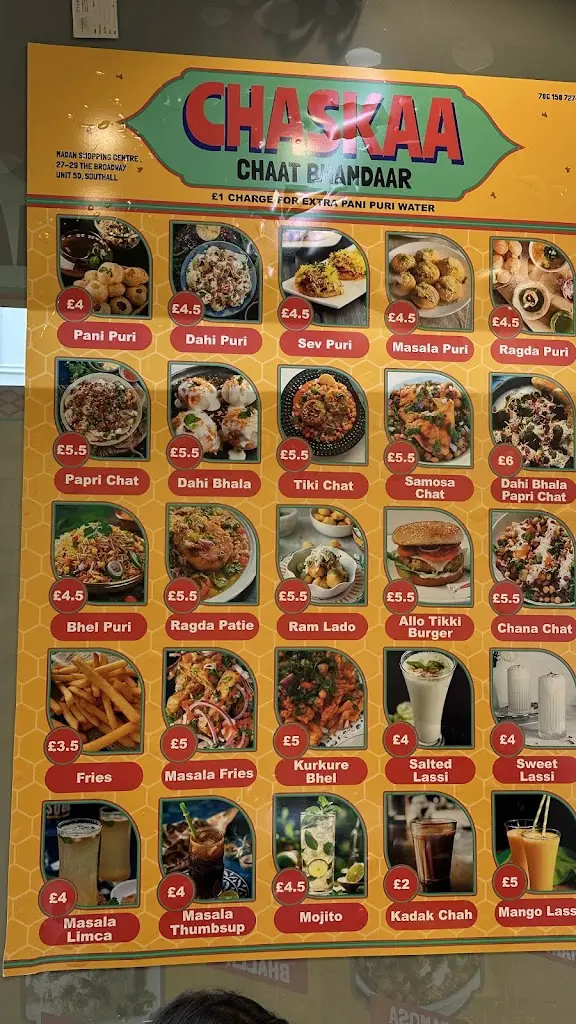 Menu_Chaskaa Chaat Bhandaar_Southall_image_4