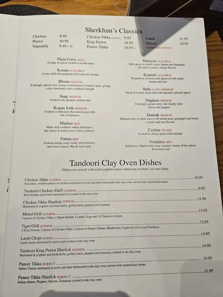 Menu_Sherkhan Of Alnwick_Alnwick_image_4