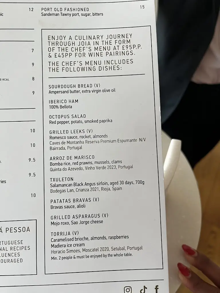 Menu_JOIA Restaurant, Bar & Rooftop_Battersea_image_1