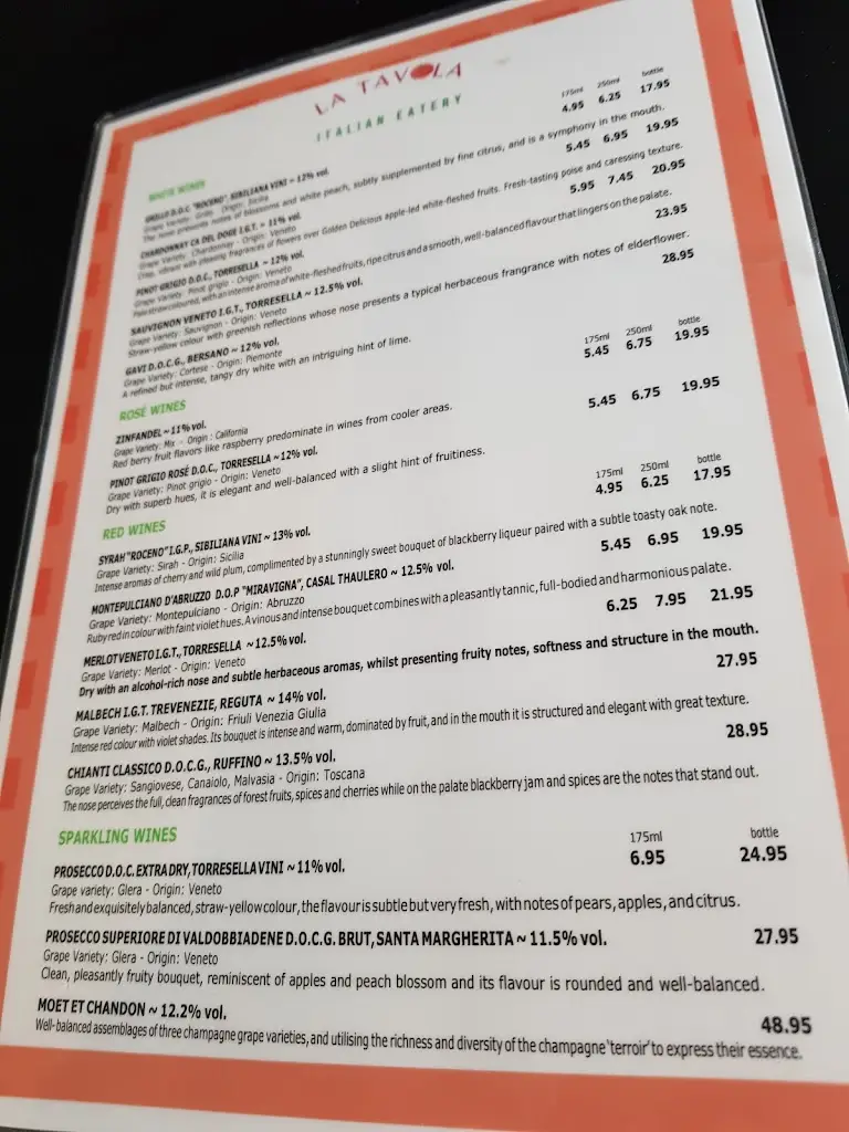 Menu_La Tavola Italian Eatery_Southwick_image_2