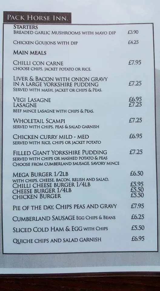 Menu_Pack Horse Inn_Stanhope_image_2