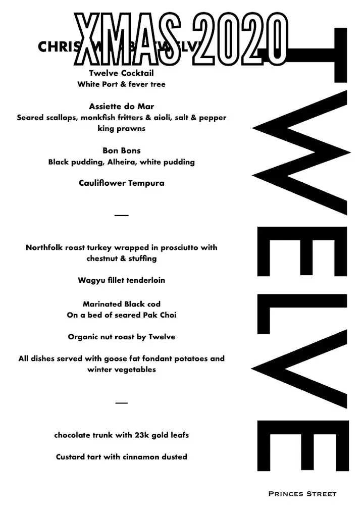 Menu_TWELVE FUSION KITCHEN SOUTHPORT_Southport_imagen_1