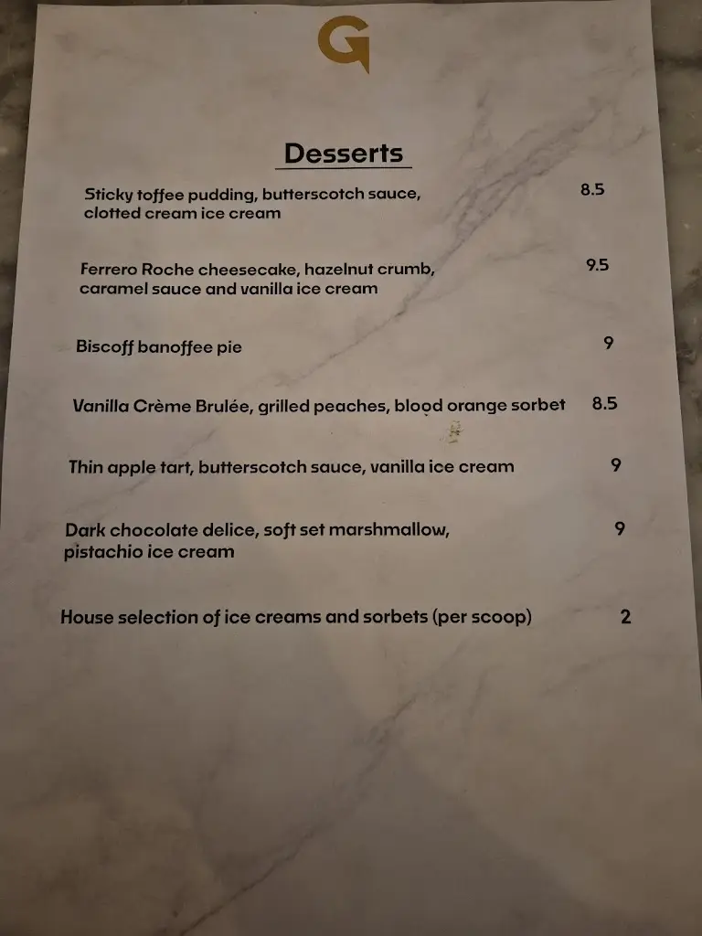 Menü_Gemini Lounge Restaurant_Southport_Bild_2