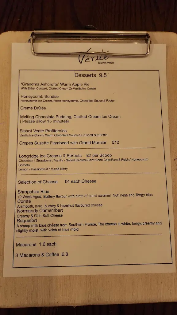 Menu_Bistrot Verite_Southport_image_3