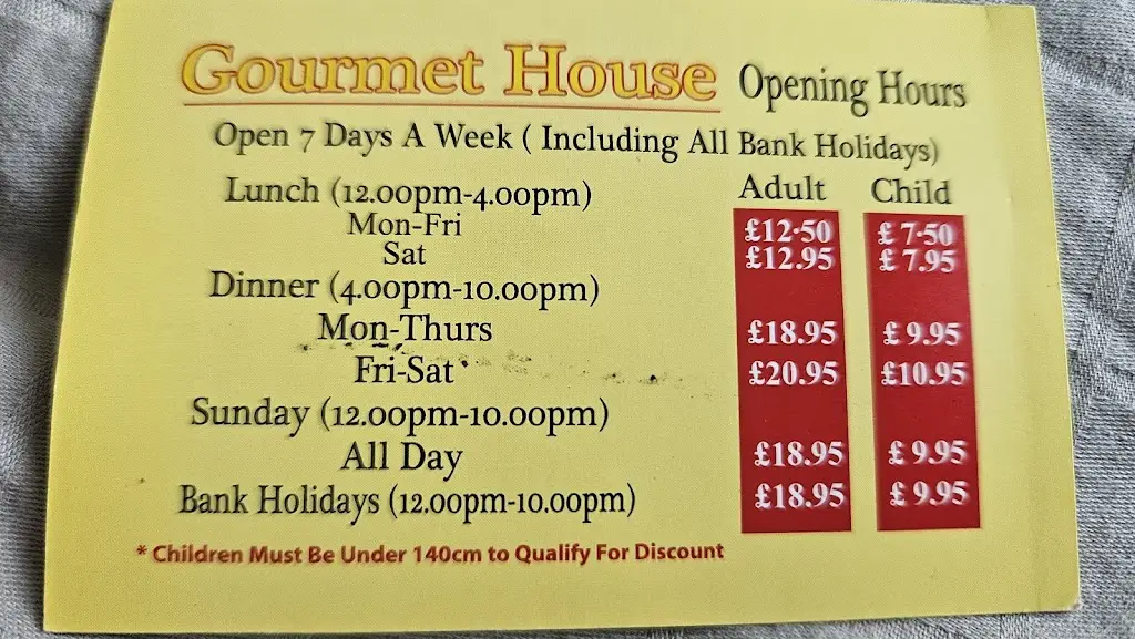 Menu_Gourmet House Restaurant_Southport_image_1