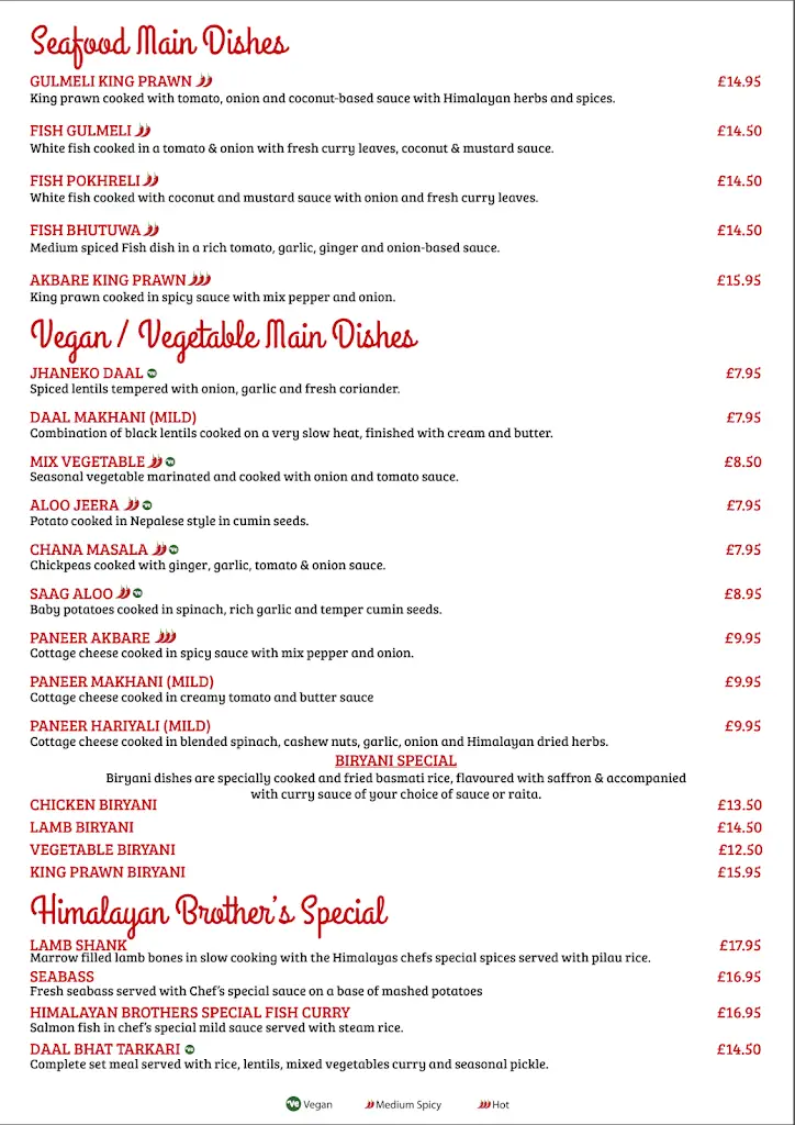 Menu_Great Himalayas Nepalese Restaurant & Bar_Southport_image_1