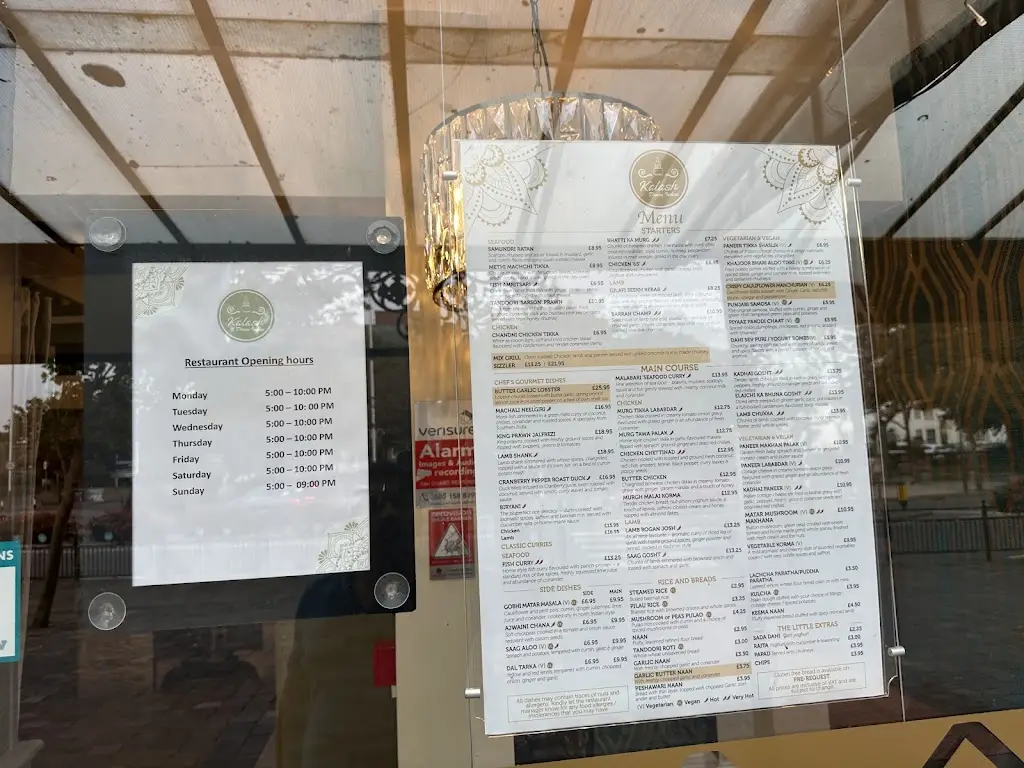 Menu_Kalash Divine Indian_Southport_image_2