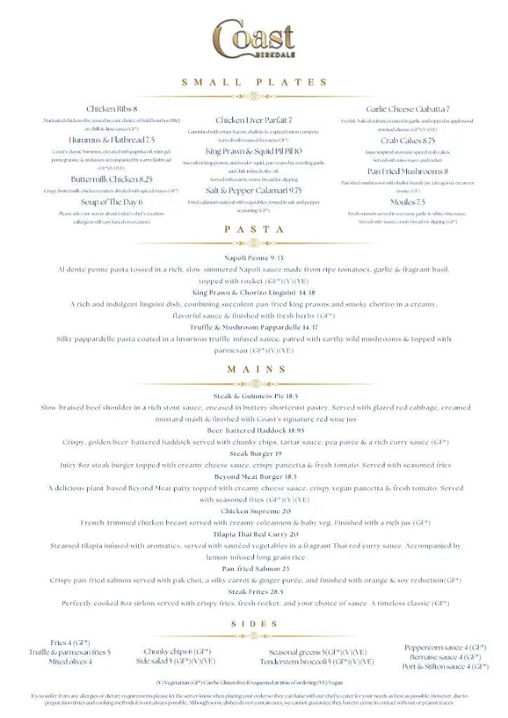 Menu_Coast Birkdale_Southport_image_1