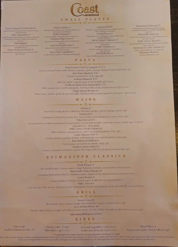 Menu_Coast Birkdale_Southport_image_2