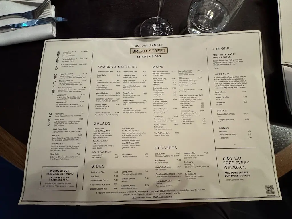 Menu_Bread Street Kitchen & Bar - Battersea_Battersea_image_1