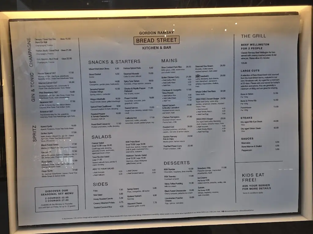 Menu_Bread Street Kitchen & Bar - Battersea_Battersea_image_2