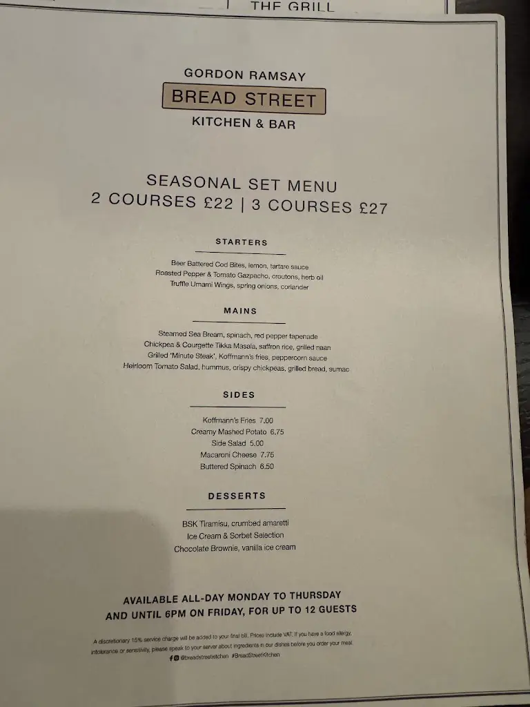 Menu_Bread Street Kitchen & Bar - Battersea_Battersea_image_3
