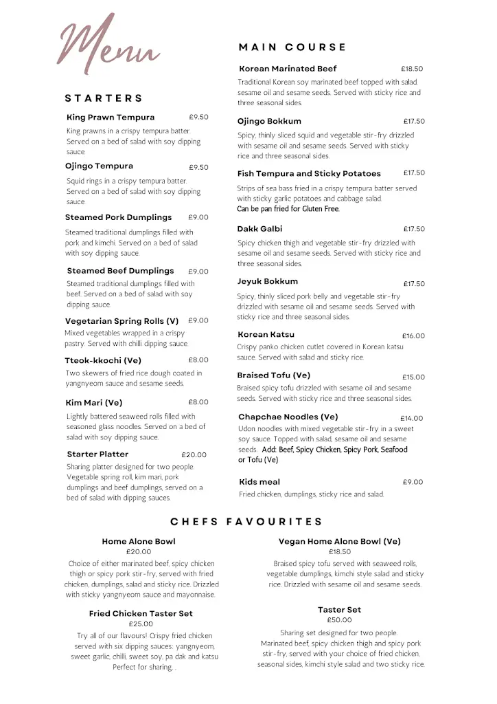 Menu_Korean Kitchen_Southport_image_1