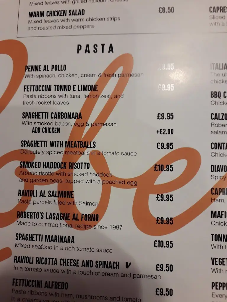 Menu_Roberto's Italian_Southport_image_4