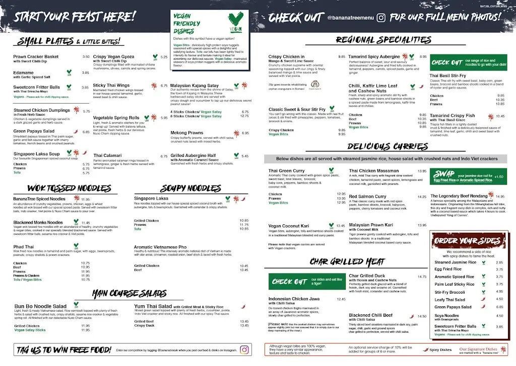 Menü_Banana Tree Battersea_Battersea_Bild_3