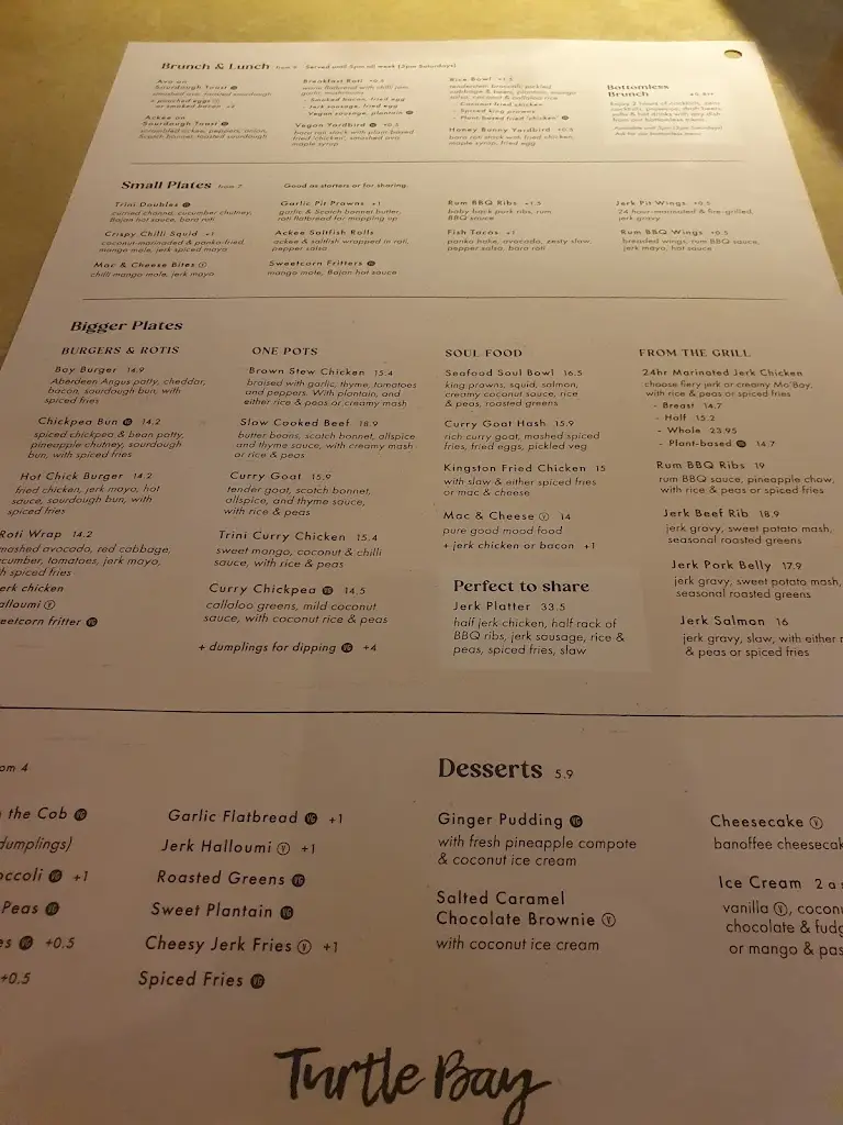 Menü_Turtle Bay Staines_Staines_Bild_2