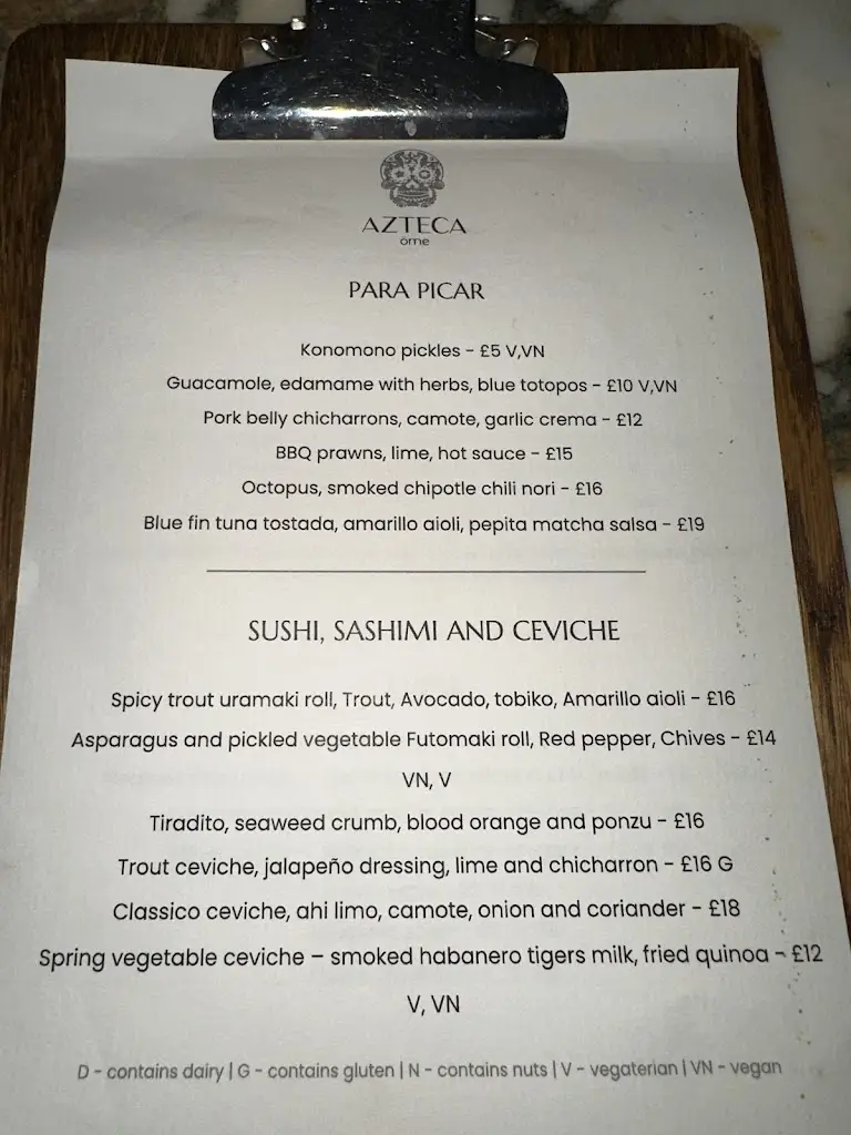 Menu_Azteca Battersea_Battersea_image_1
