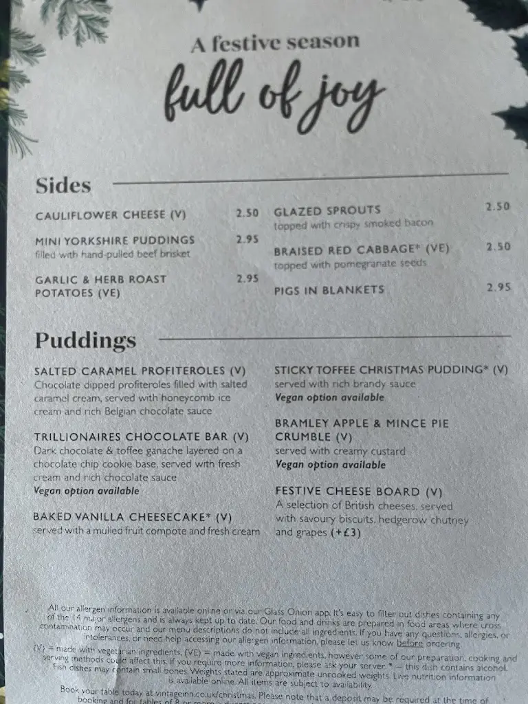 Menu_The Three Cups_Stamford Bridge_image_4