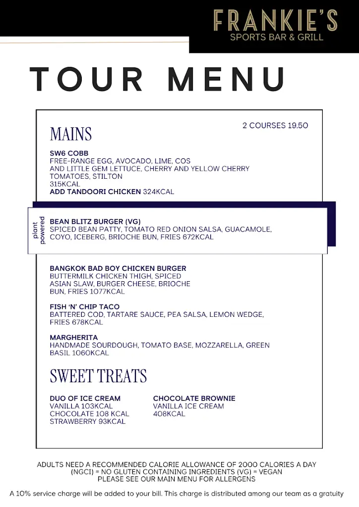 Menü_Frankie's Sports Bar & Grill_Stamford Bridge_Bild_3