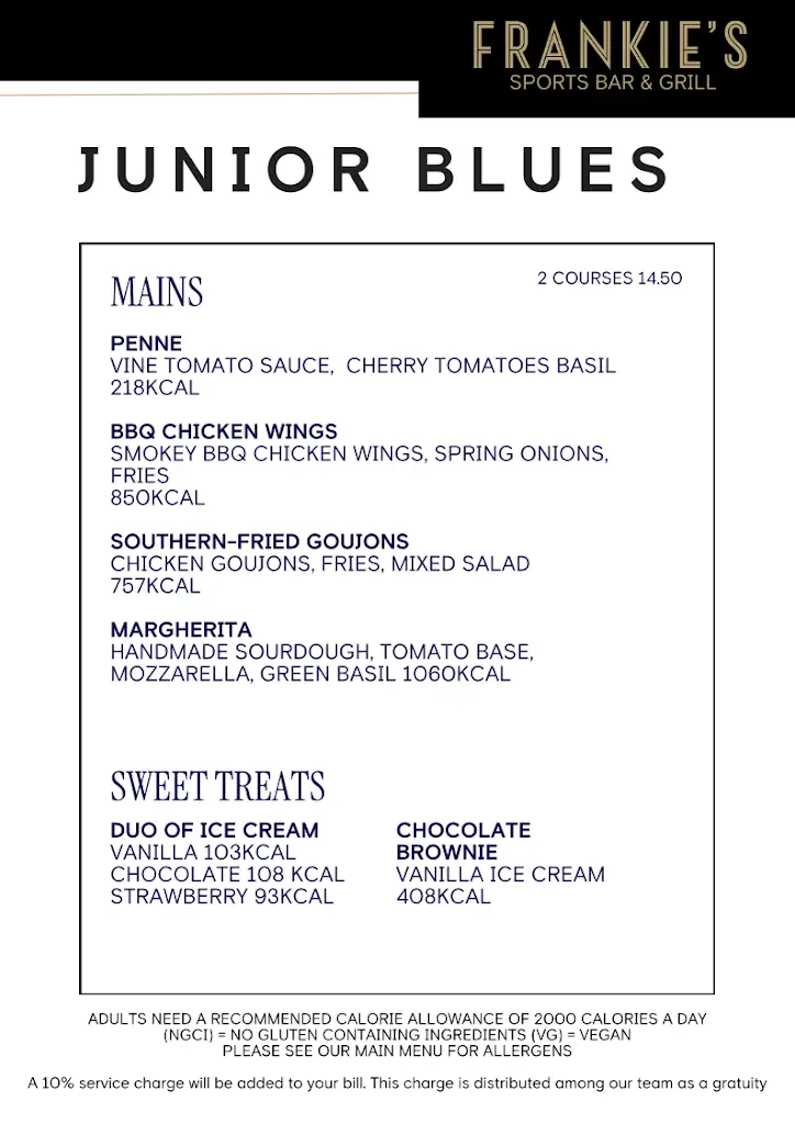 Menü_Frankie's Sports Bar & Grill_Stamford Bridge_Bild_4
