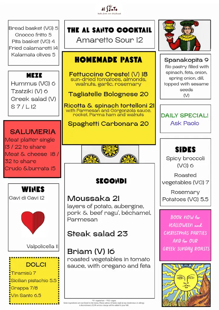 Menu_Al Santo_Stamford Bridge_image_1