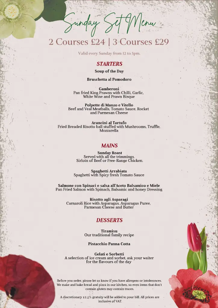 Menu_Bella Roma Beckenham - Italian Restaurant_Beckingham_image_4