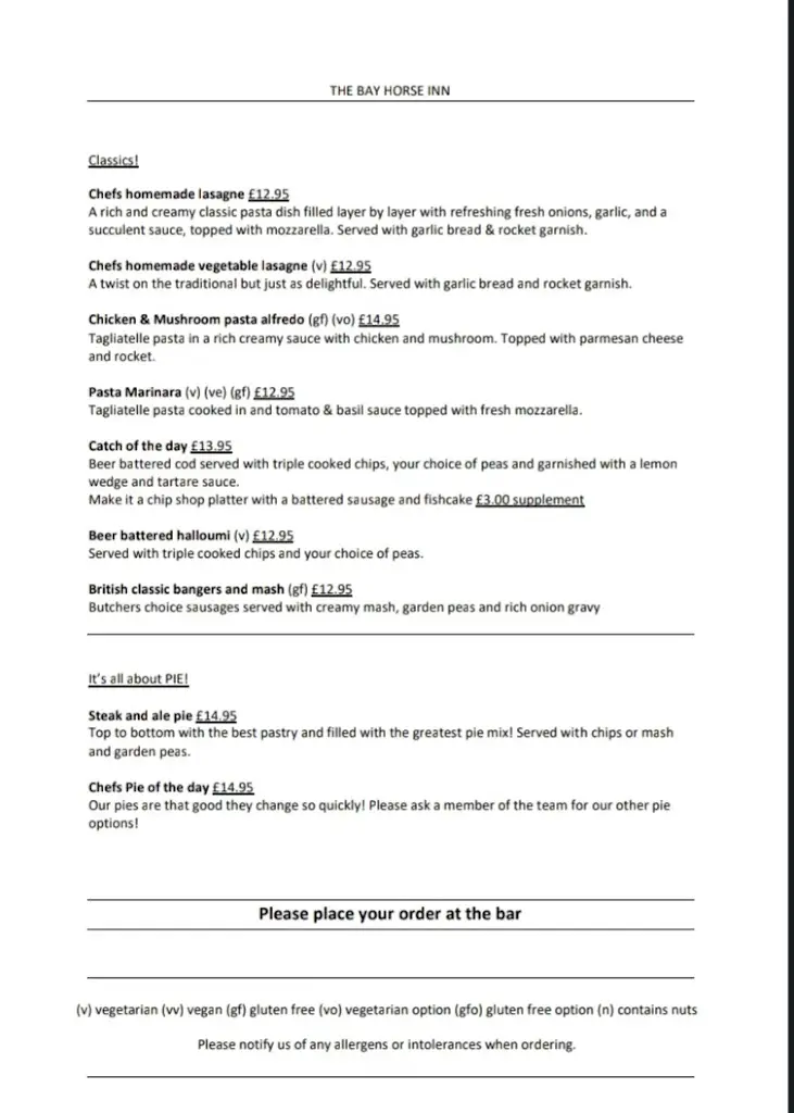 Menu_The Bay Horse Inn_Stainforth_image_2