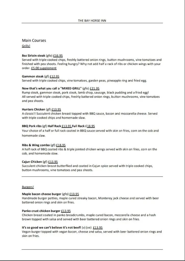 Menu_The Bay Horse Inn_Stainforth_image_3