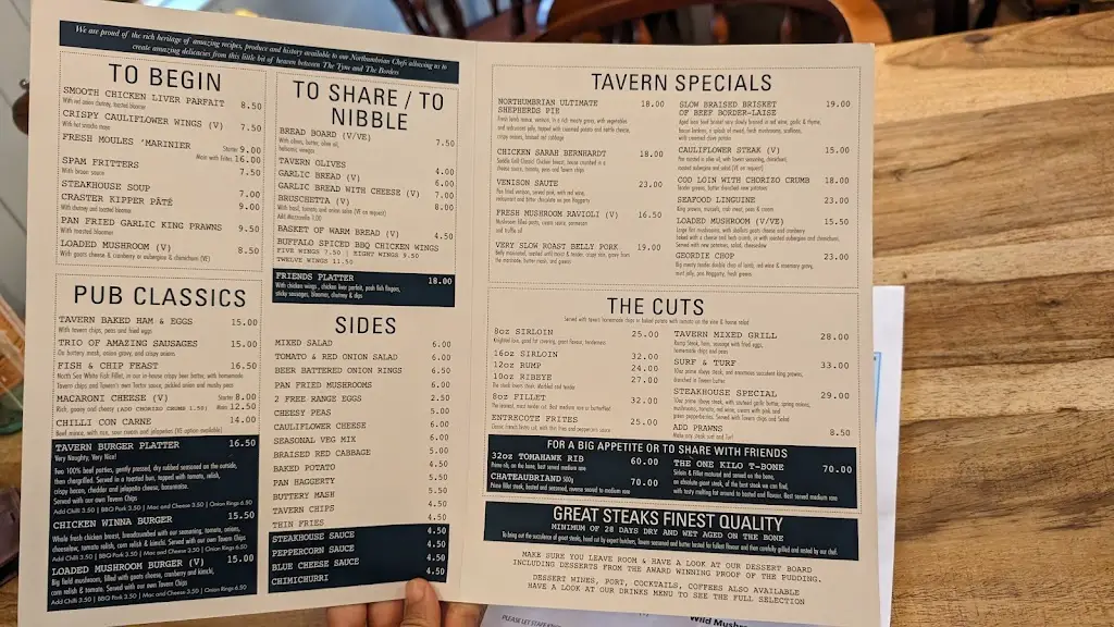 Menu_The Market Tavern, Steakhouse and Lodge_Alnwick_image_1