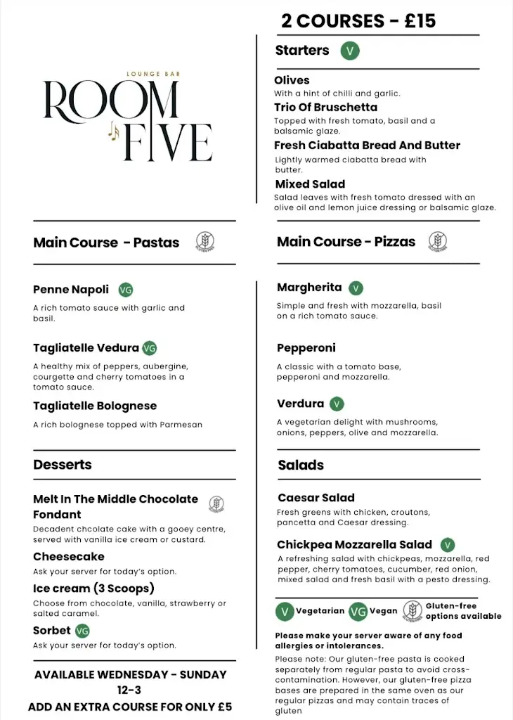 Menu_Room Five Cornwall_St Austell_image_3