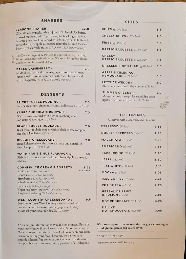 Menu_Rashleigh Arms, Charlestown_St Austell_immagine_2