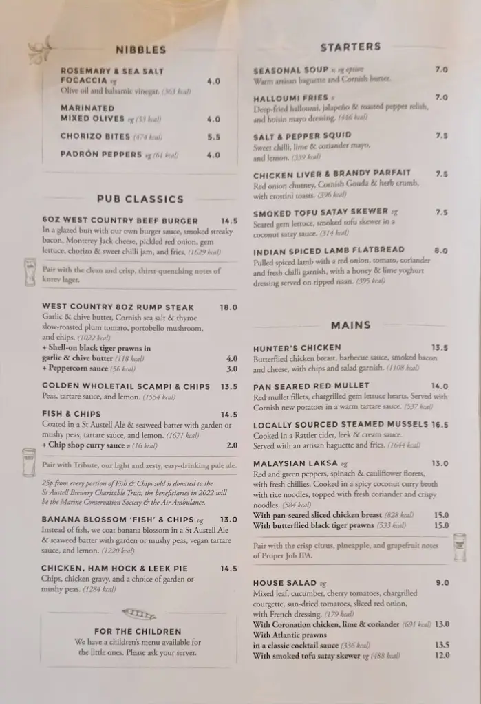 Menu_Rashleigh Arms, Charlestown_St Austell_immagine_3