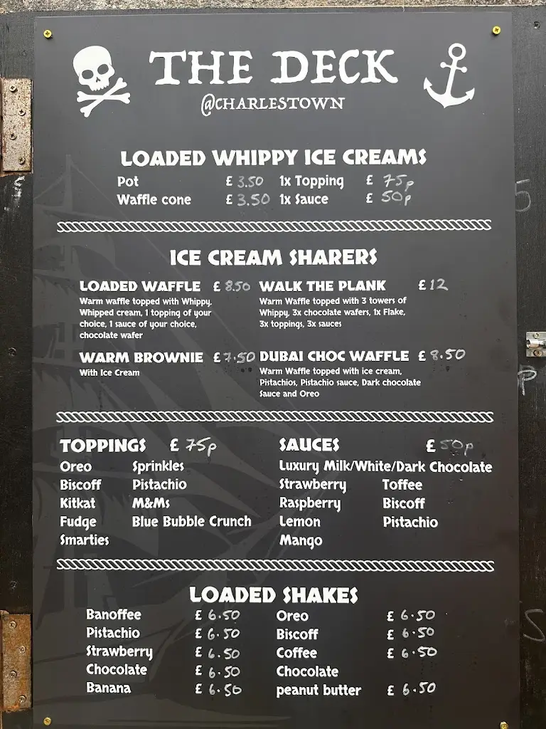 Menu_The Deck @ Charlestown_St Austell_immagine_1