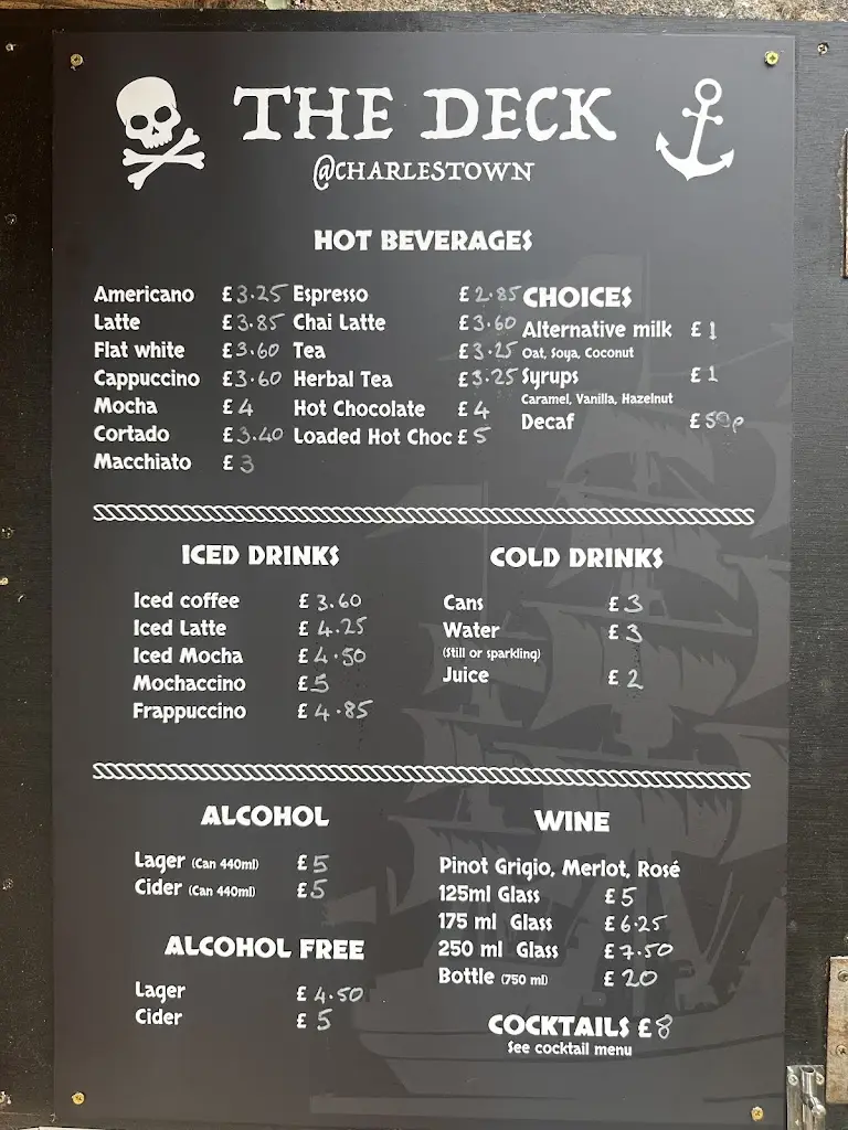 Menu_The Deck @ Charlestown_St Austell_immagine_3