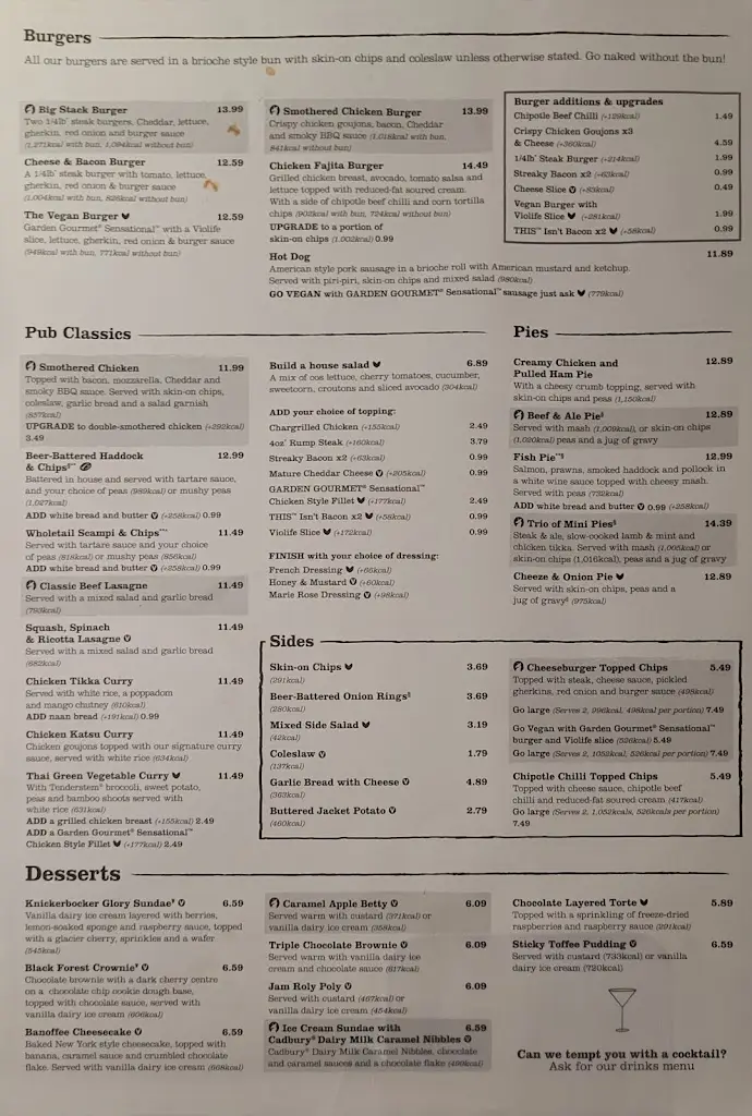 Menu_The Carclaze_St Austell_immagine_2